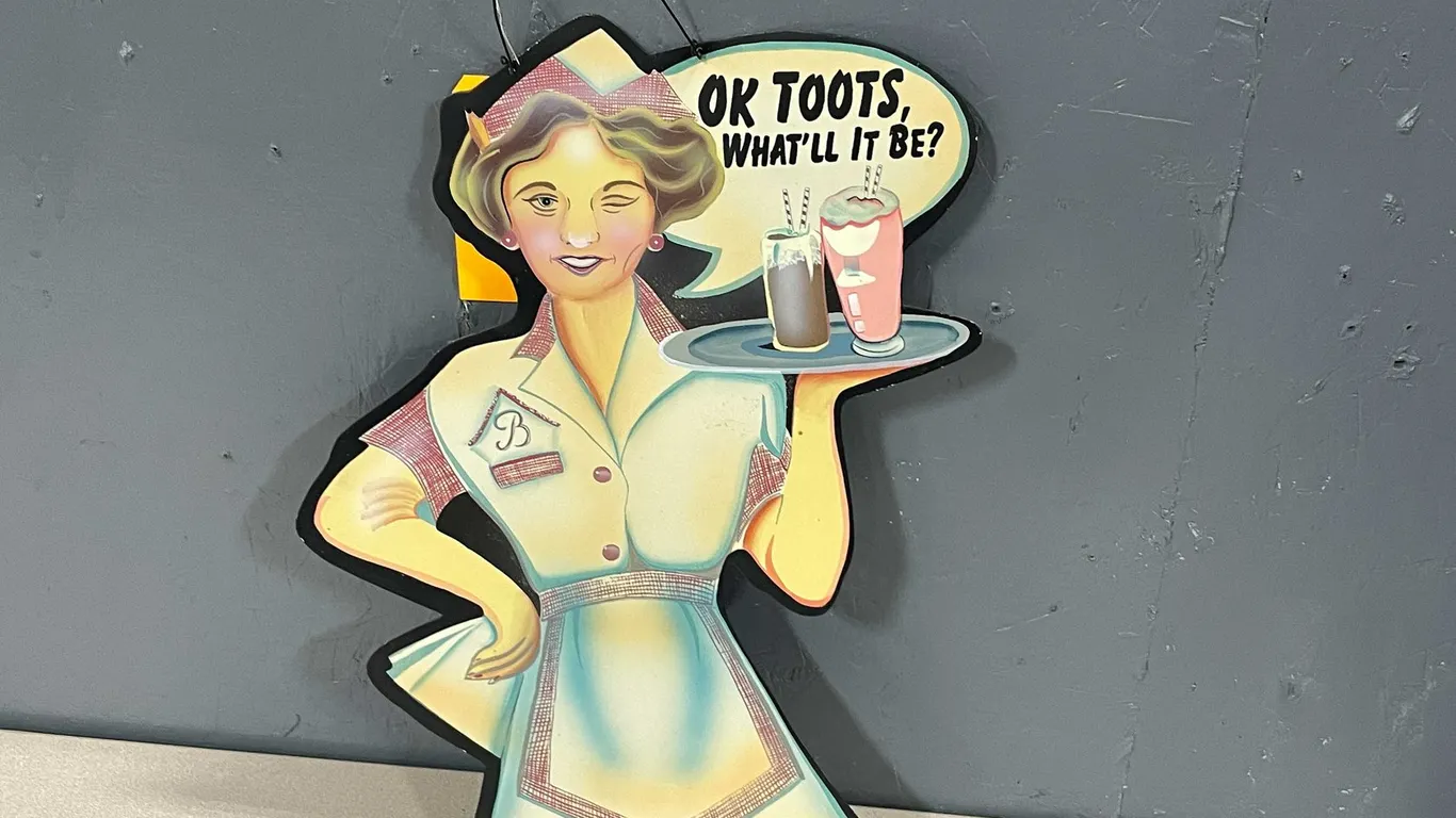 OK Toots What Will It Be Metal Sign (T5)