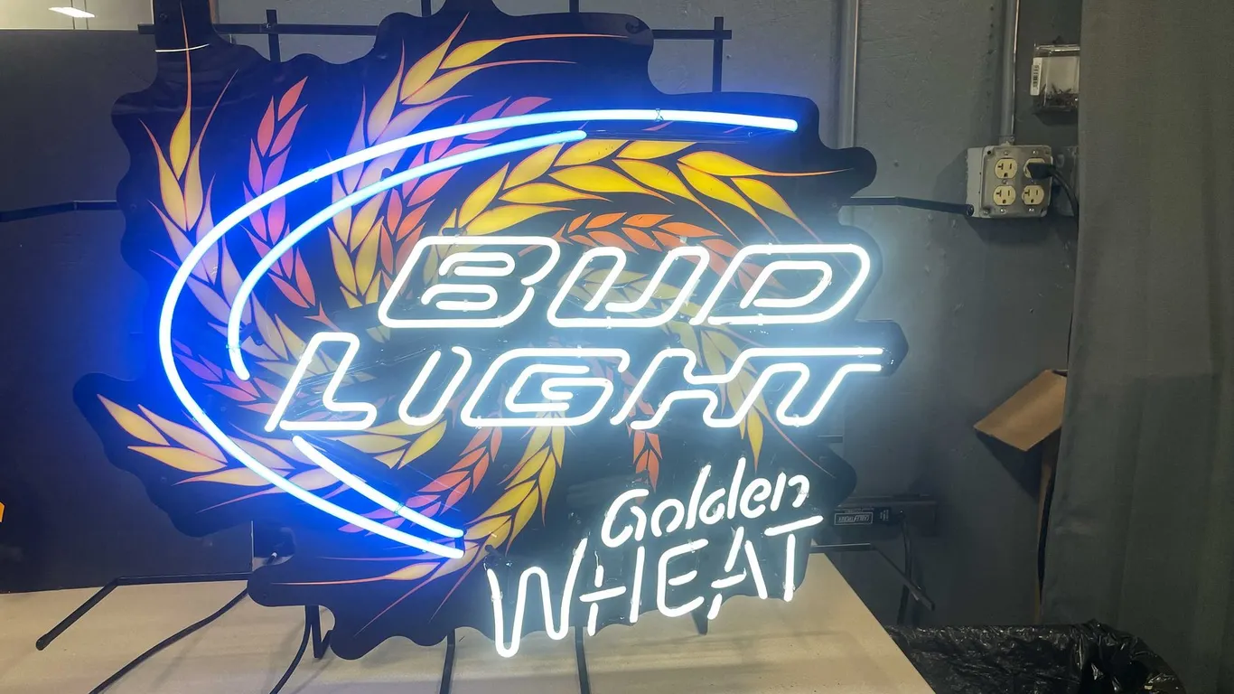 Bud Light Golden Wheat Neon Sign