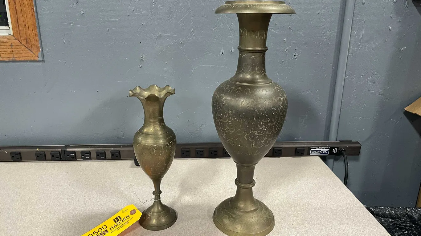 Vintage Brass Vases (T4)