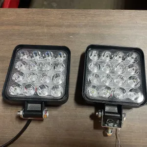 (2) LED Worklights, 3.5" Square, 12vdc (T3)