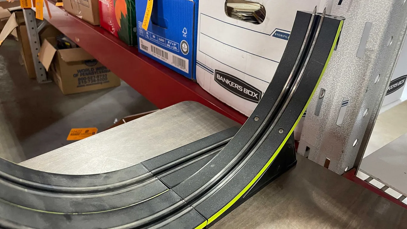 Box of Slot cars racing set (T3)