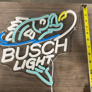 Busch Light Large Mouth Bass LED Neon Sign (T3)
