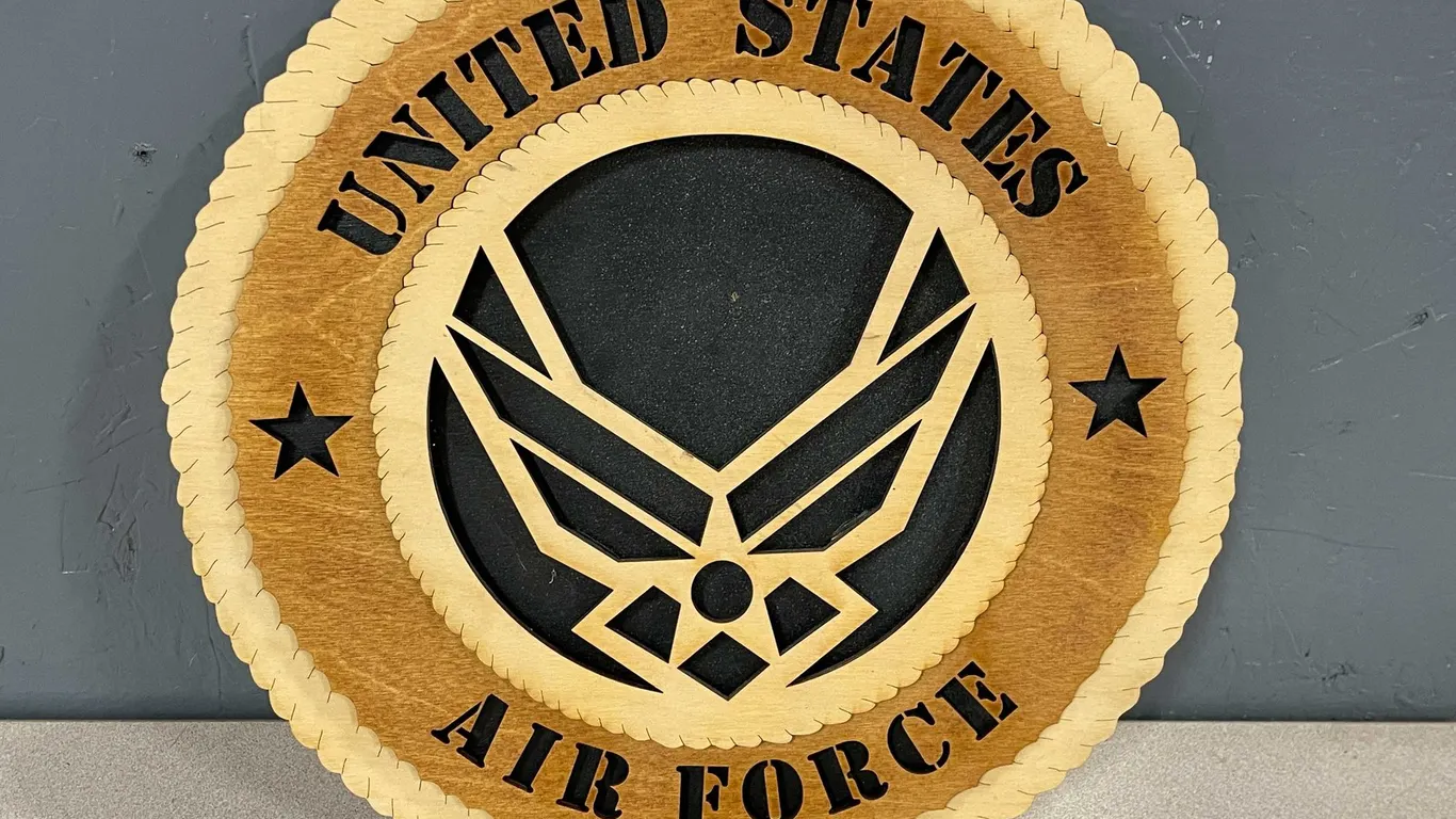 Laser Cut Wooden Sign United States Air Force (T5)
