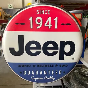 Jeep Metal Dome Sign