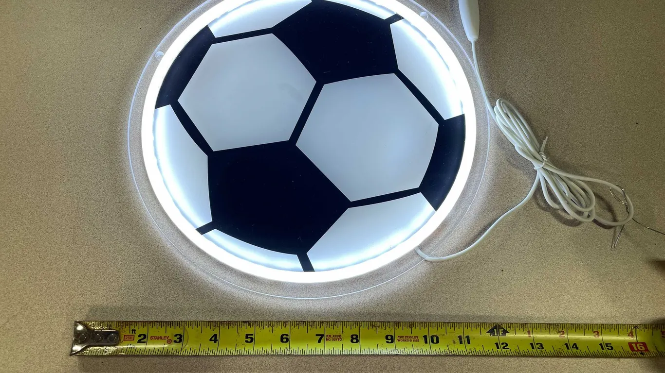 Soccer Ball LED Neon Sign (T5)