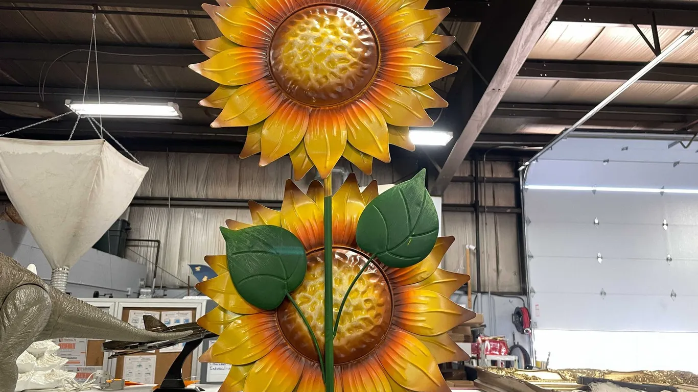 Metal Sunflower Stakes