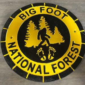 Big Foot Cast Iron Sign