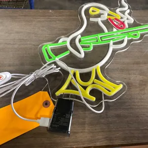 Smoking Duck with Shotgun LED Neon Sign (T3)