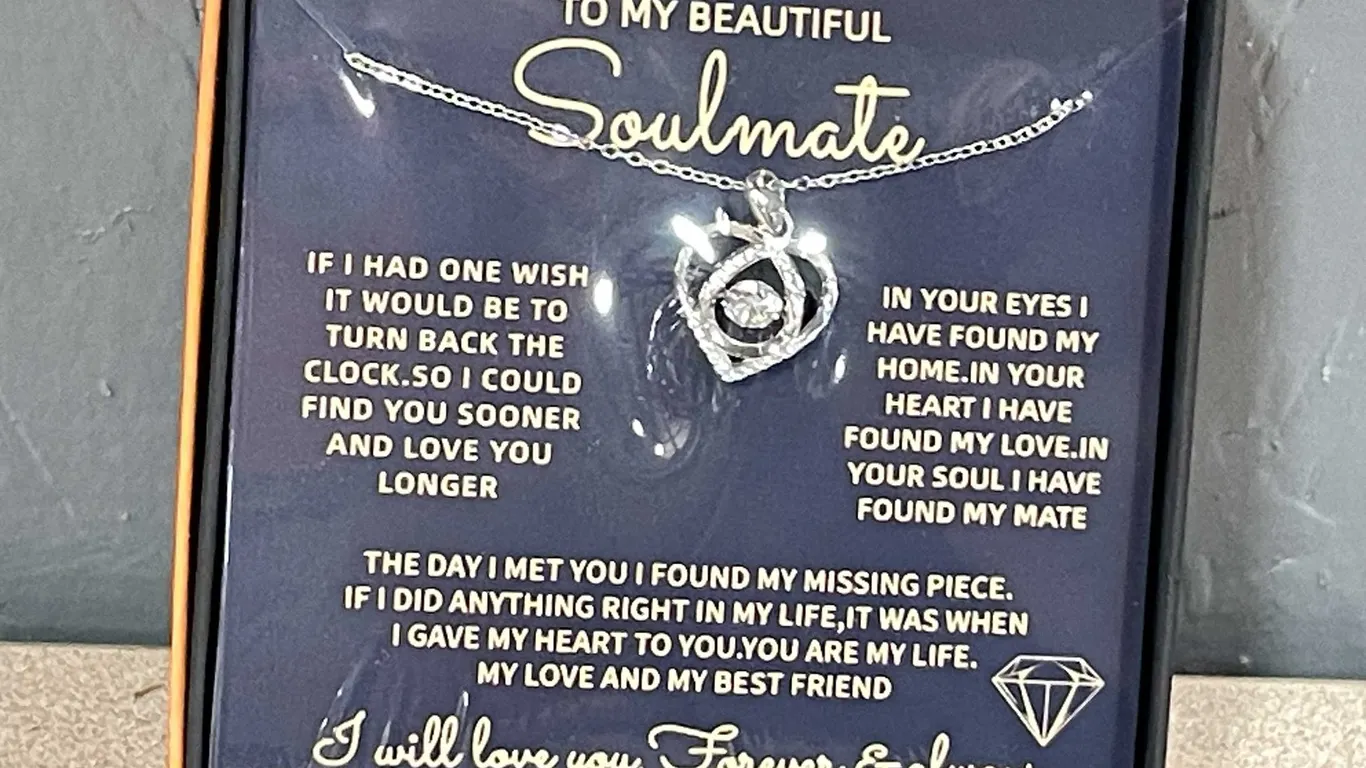 To My Beautiful Soulmate Sterling Silver Necklace (FR1)
