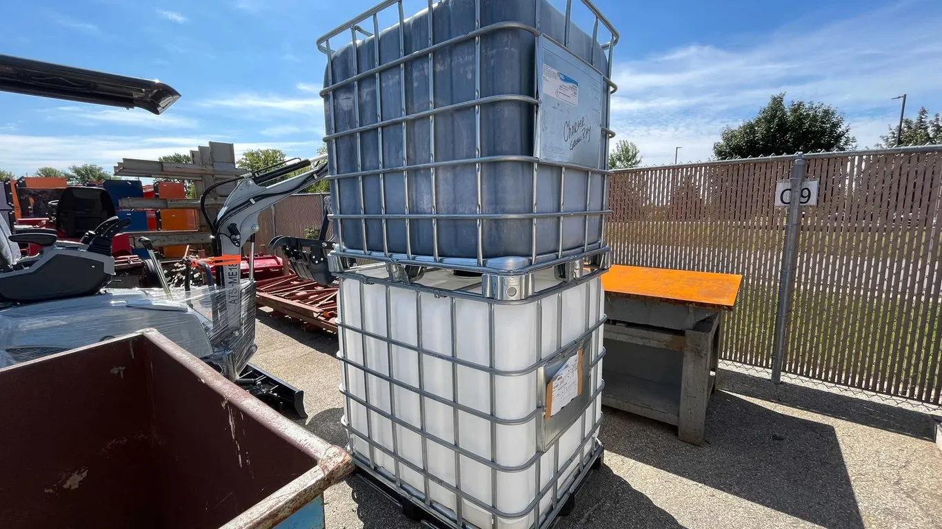 (2) 275 Gallon IBC Caged Totes (O9)