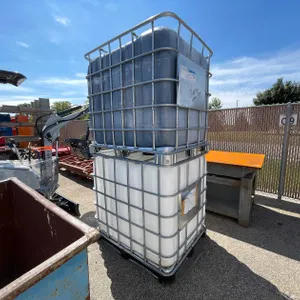 (2) 275 Gallon IBC Caged Totes (O9)