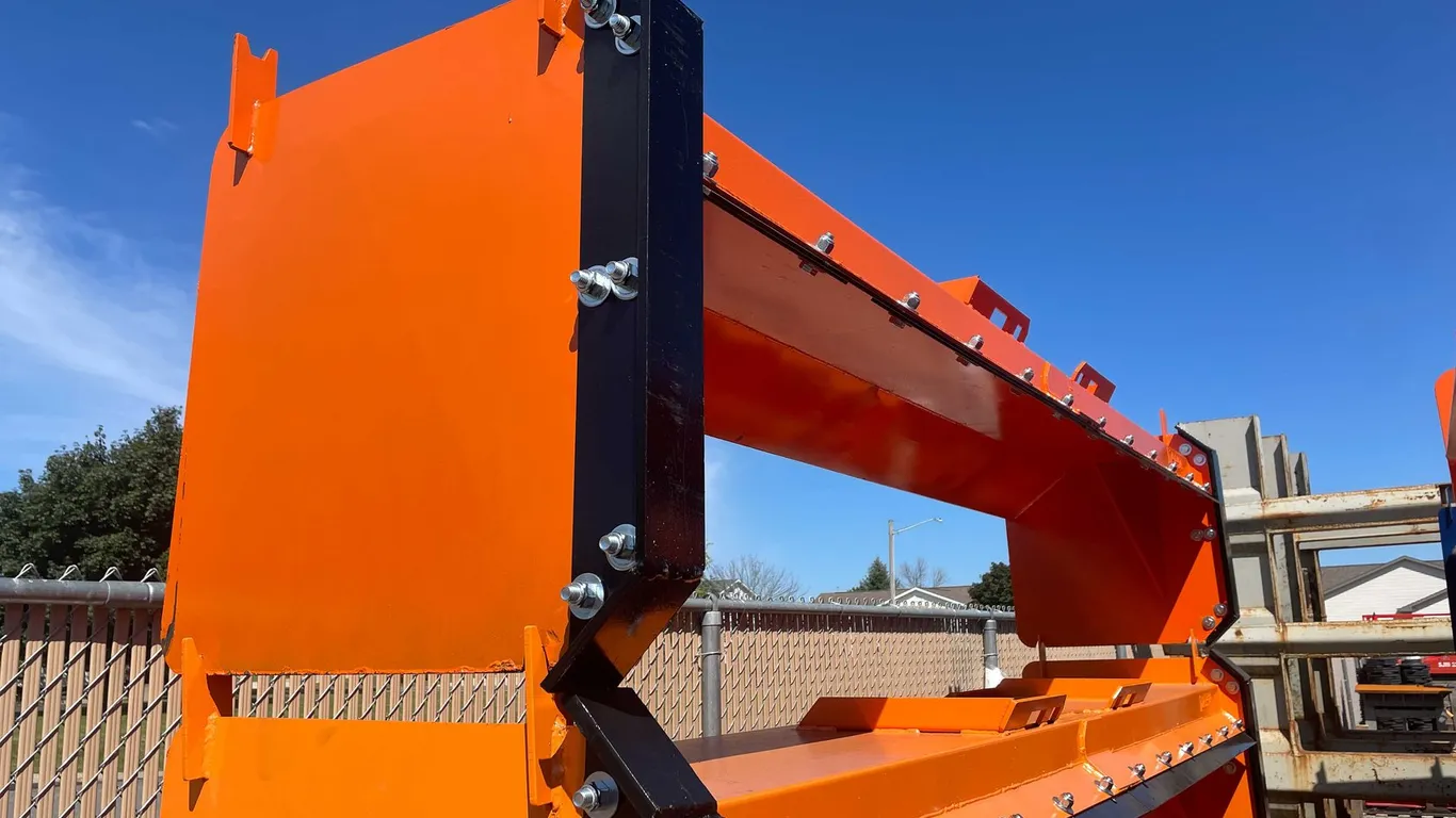 12' Skid Steer Pusher With Replaceable Shoes and Blade