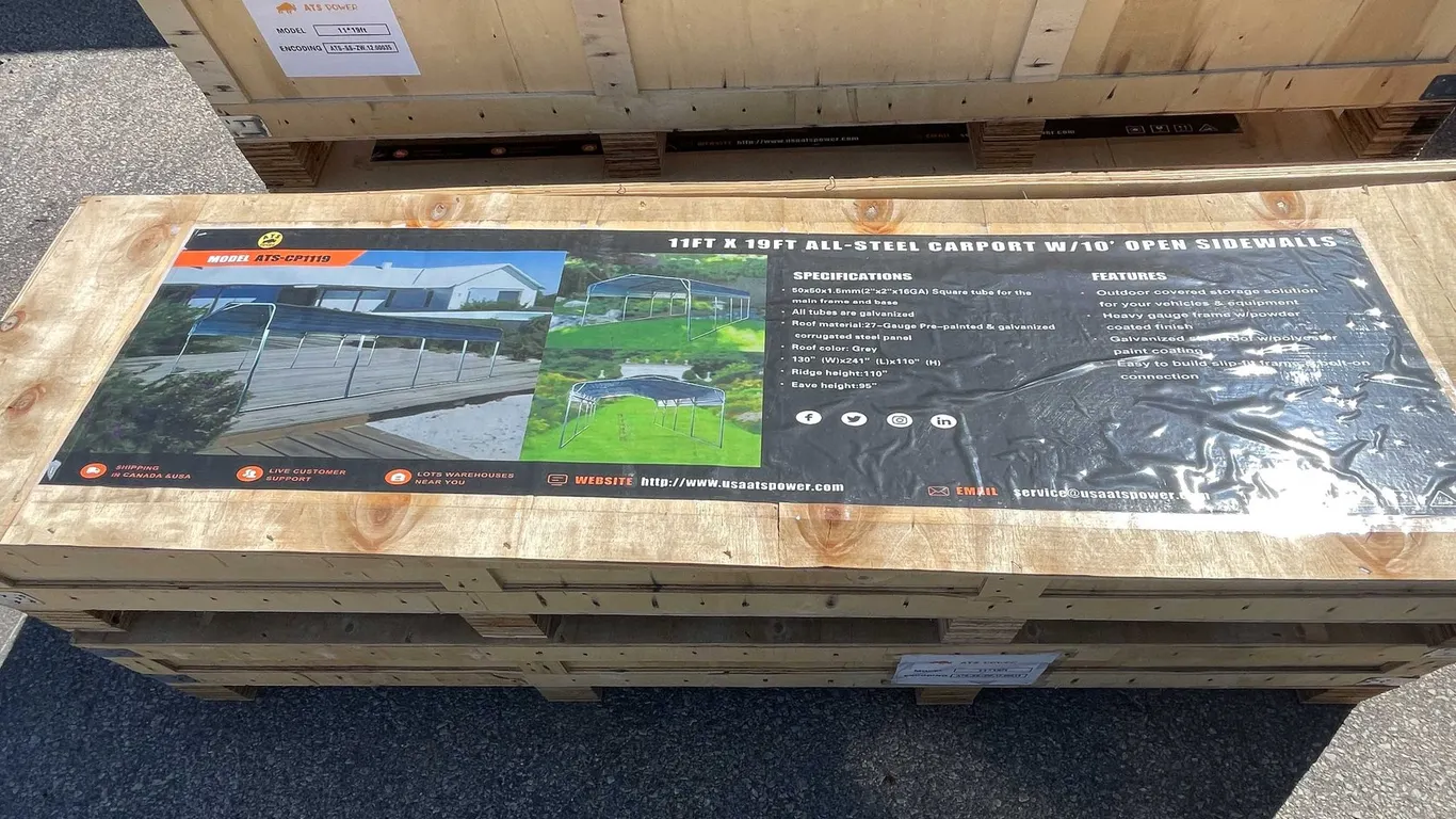 Atspower All-Steel Carport