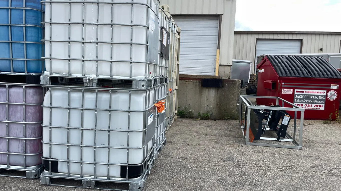 (2) 275 Gallon IBC Caged Totes (OF)