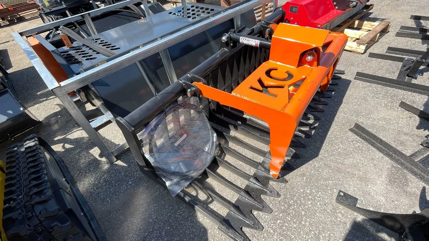 76" Skid Steer Skeleton Grapple Single Cylinder