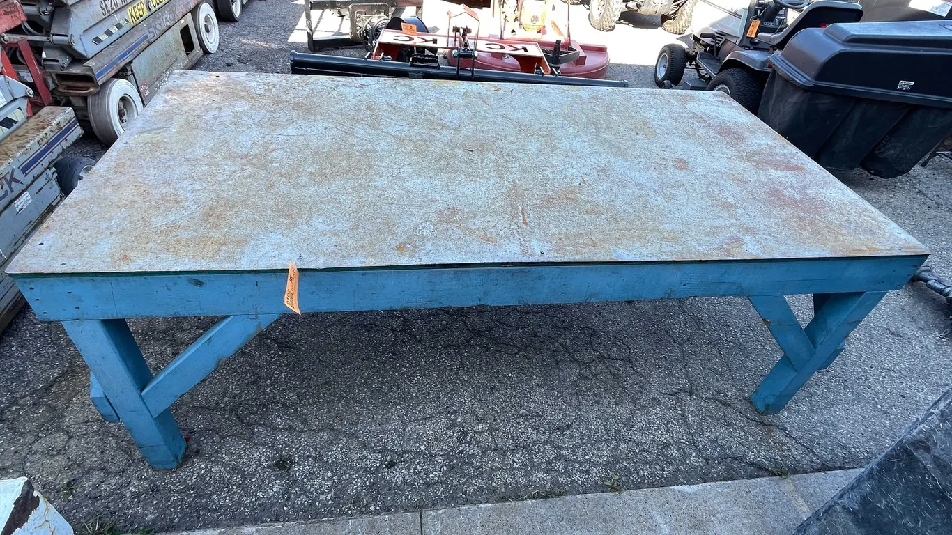 Work Bench With Steel Top (Door 4)