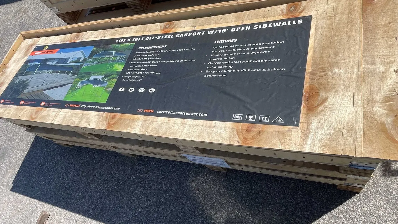 Atspower All-Steel Carport