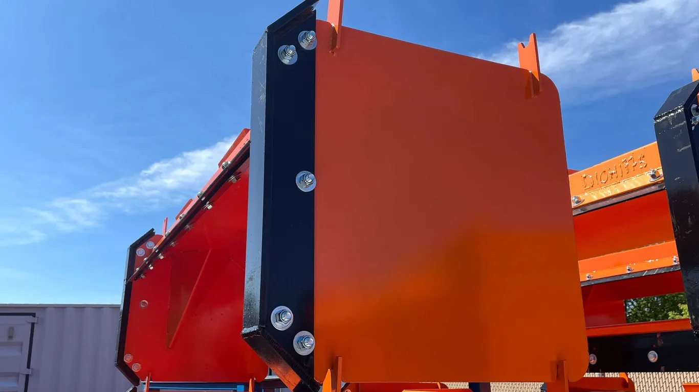8' Skid Steer Pusher With Replaceable Shoes and Blade