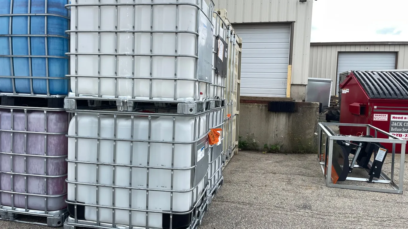 (2) 275 Gallon IBC Caged Totes (OF)