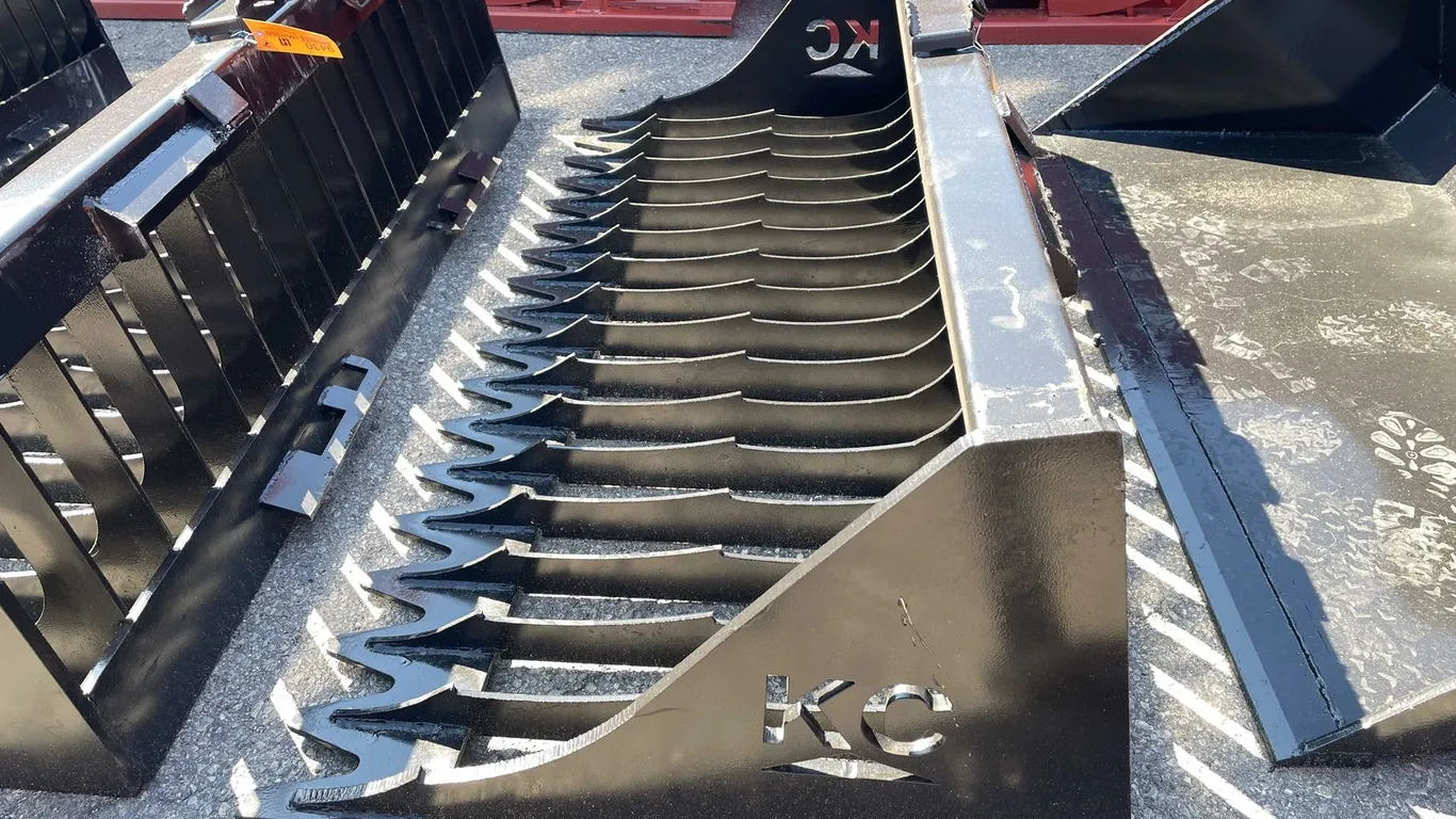 76" Skid Steer Skeleton Bucket High Side