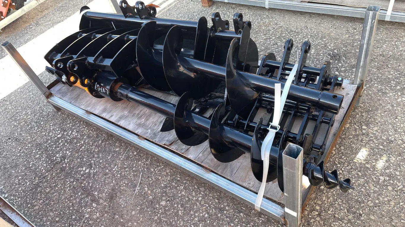 8 Piece Mini Excavator Attachment Set