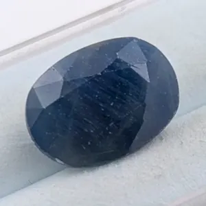 6.66 ct Certified Midnight Blue Sapphire gemstone ($7,326 Appraisal)