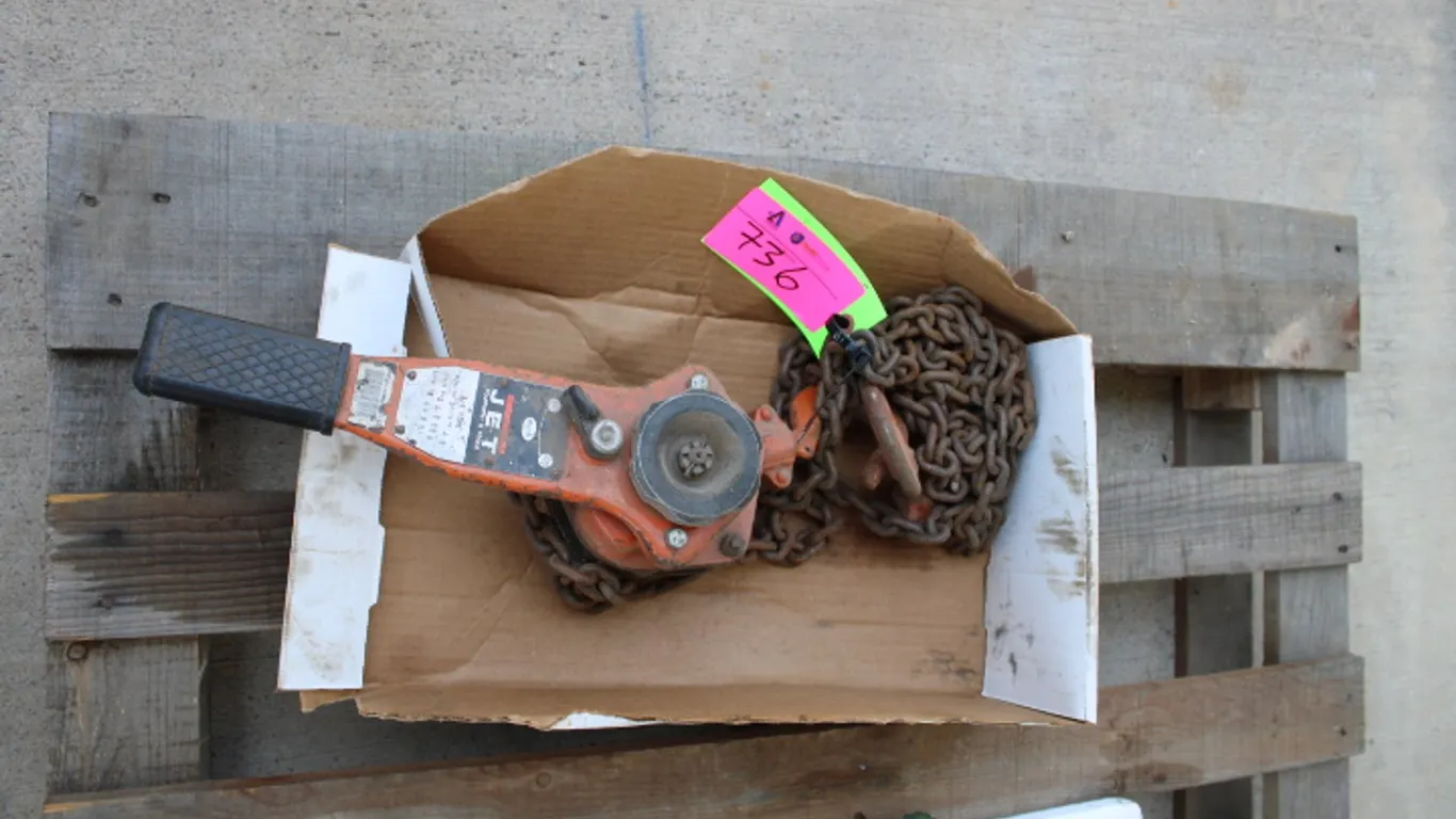 Jet Equip and Tool Chain Hoist