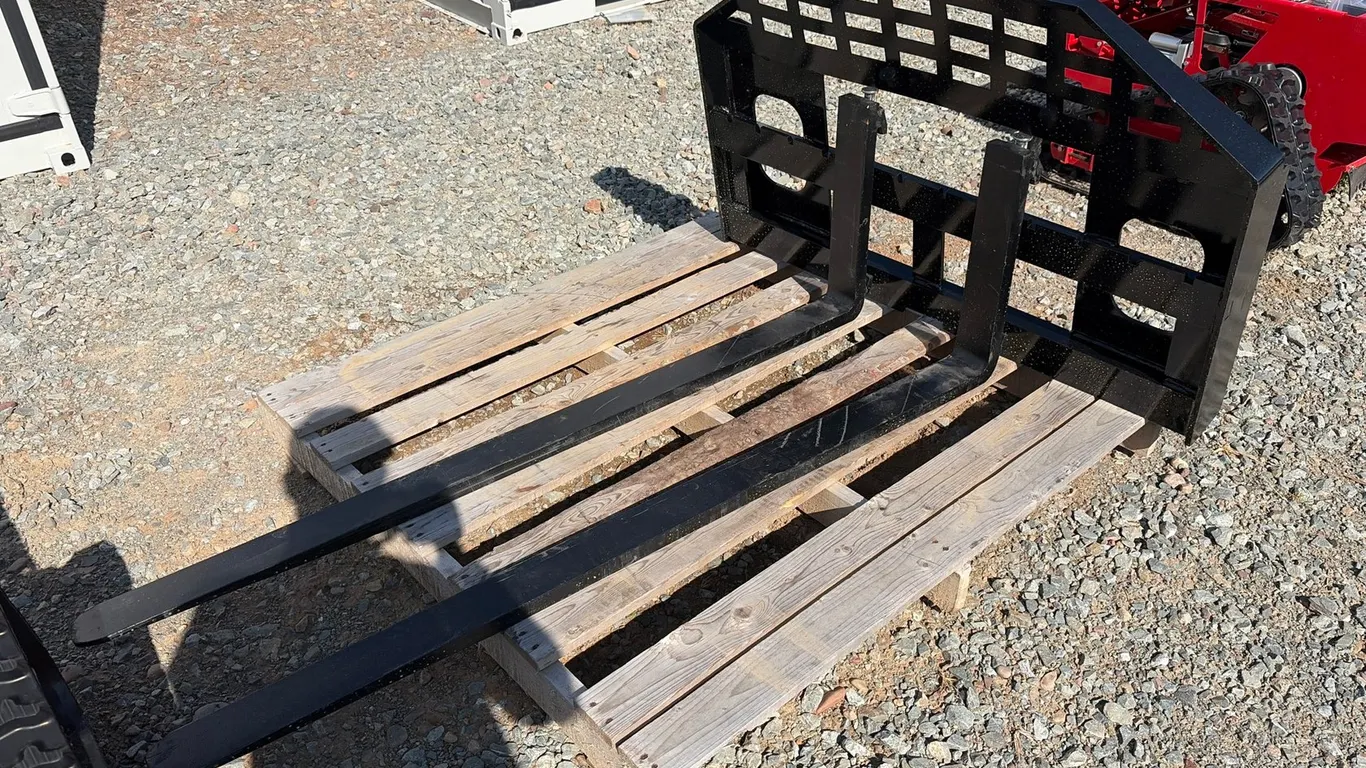 Approx. 60" Unused Future DHC Skid Steer Pallet Forks