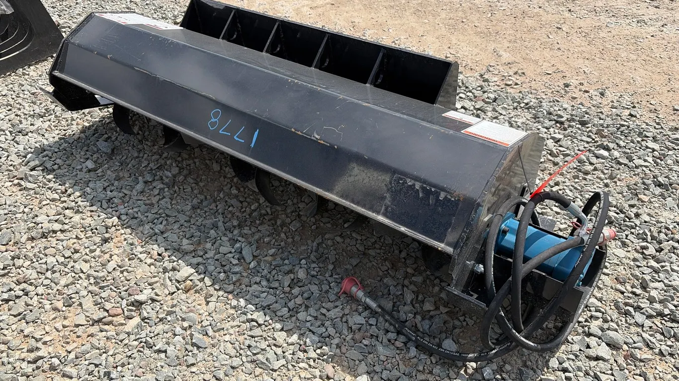 Approx. 72" Unused Mower King ECSSTR072 Skid Steer Rototiller Attachment