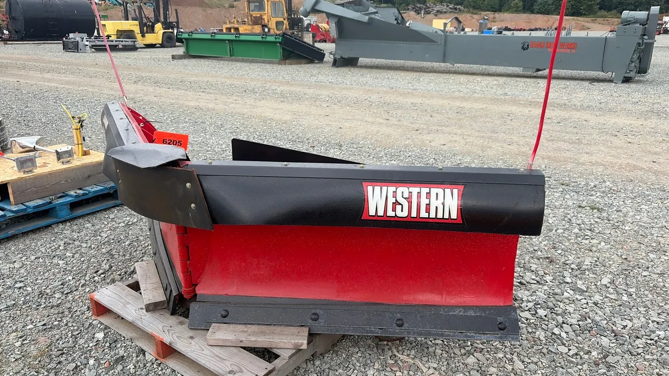 Approx. 8'6" Western Ultra Series Skid Steer V-Blade Snow Plow Attachment