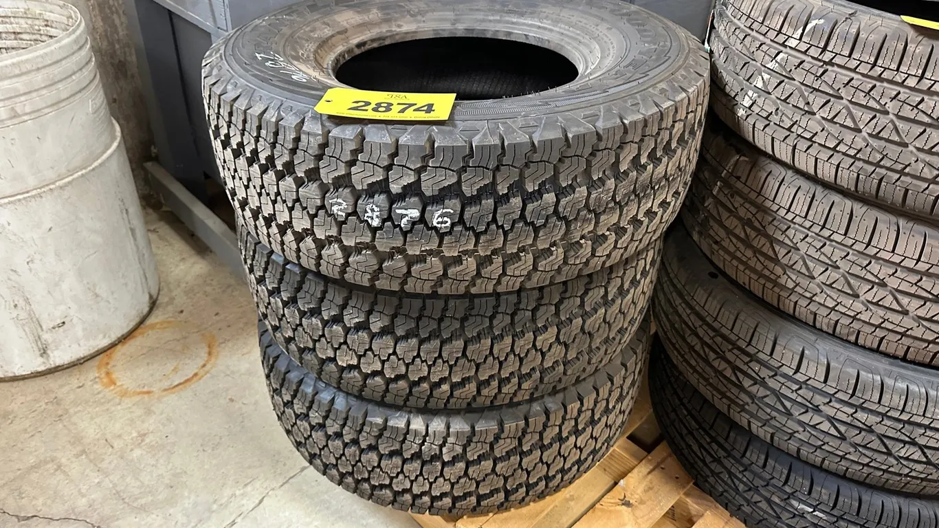 (3) Goodyear Wrangler 265/75R16 Tires