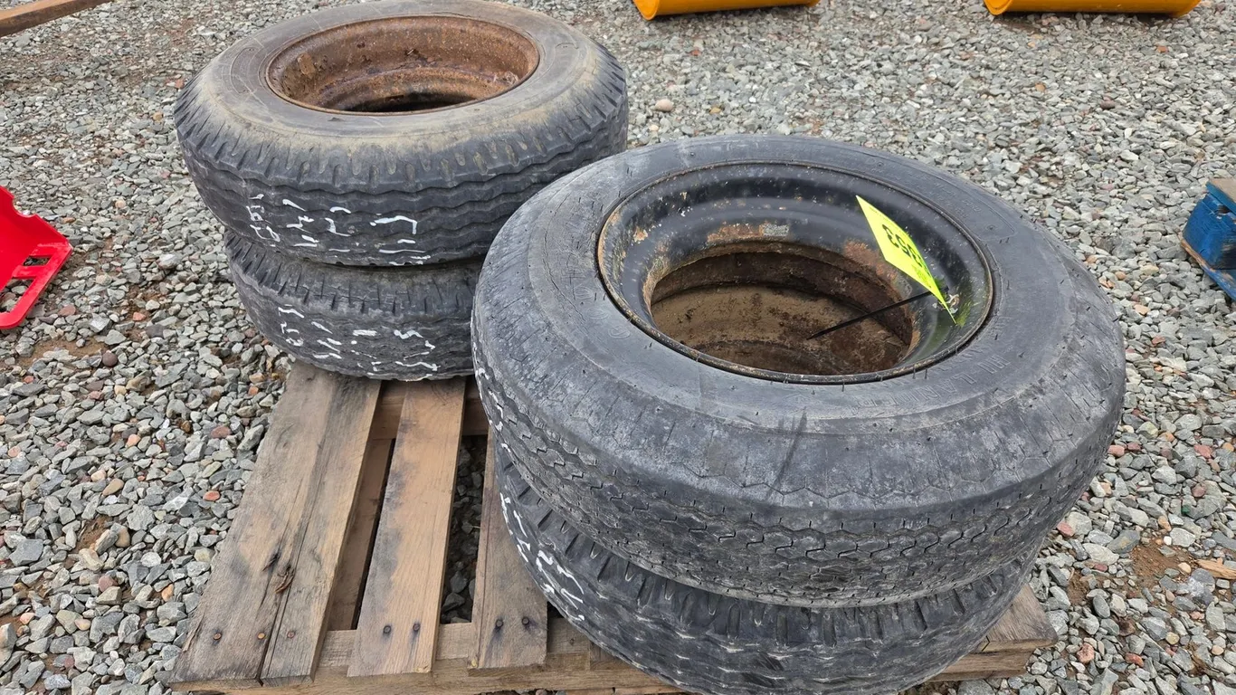 (4) 7-14.5 Tires W/Rims