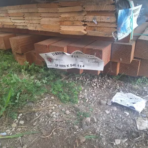 Douglas Fir 4"x4" Rough S4SEE KD, 4' to 10' Lengths, 194 Linear Feet