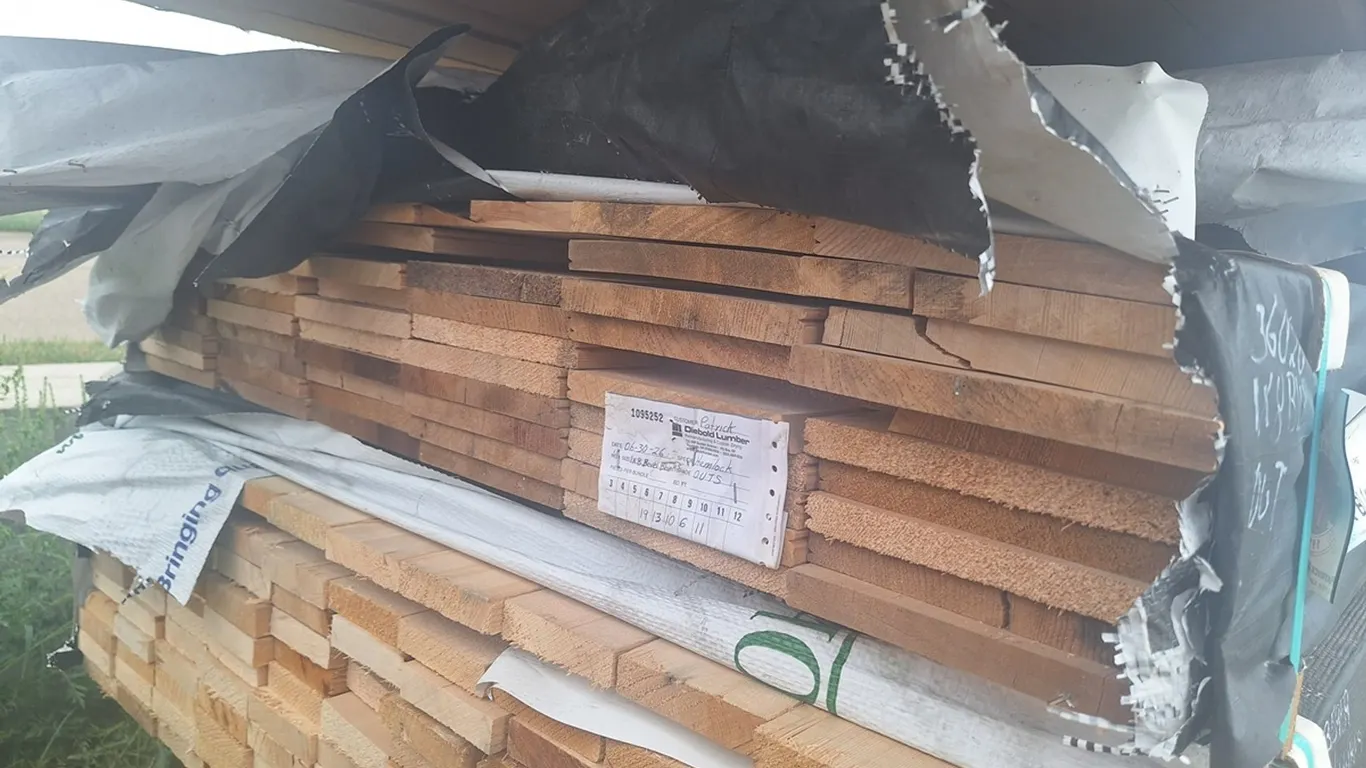 Hemlock 1"x8" Outs Bevel Blanks KD, 6' to 10' Lengths, 449 Linear Feet