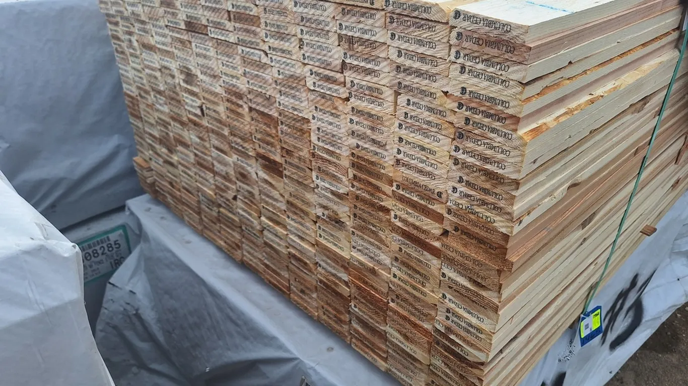 Cedar 1"x4" Fence Boards #4 S1S2E, 398 - 6' Pieces