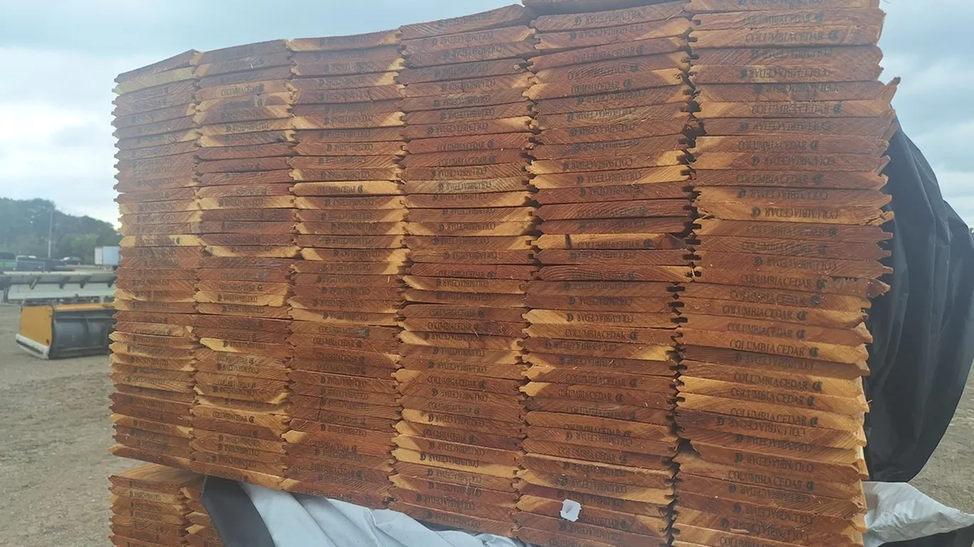 Cedar 1"x8" Utility Btr Tongue and Groove V Joint, 8' Lengths, 1728 Linear Feet, 1008 Sq. Ft.