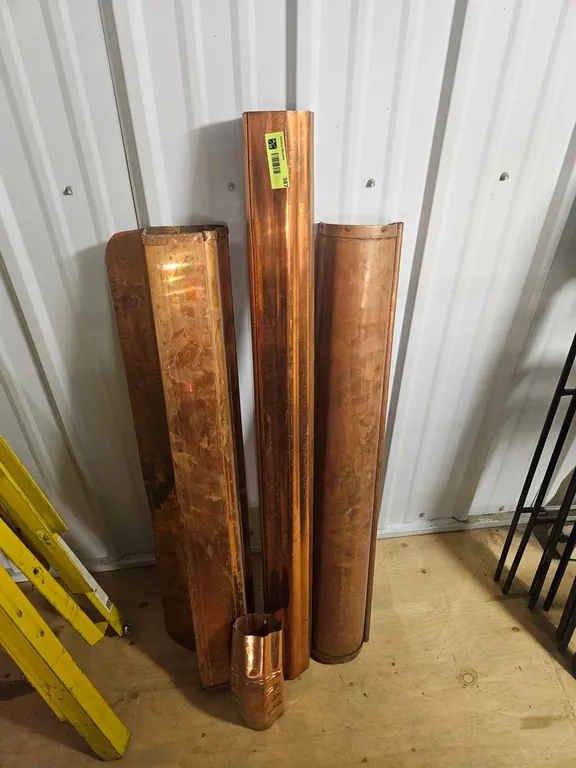 Assorted Copper Gutter Pieces