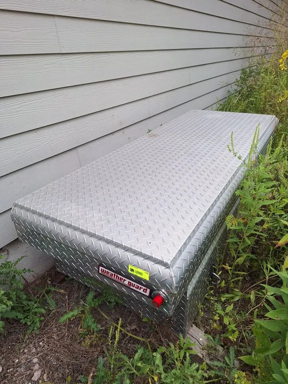 Weather Guard Diamond Plate Truck Tool Box, 72"x26"x17"