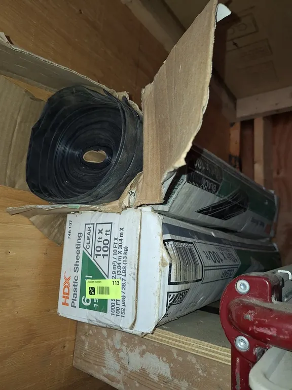 2 Boxes Plastic Sheeting, 10'x100'