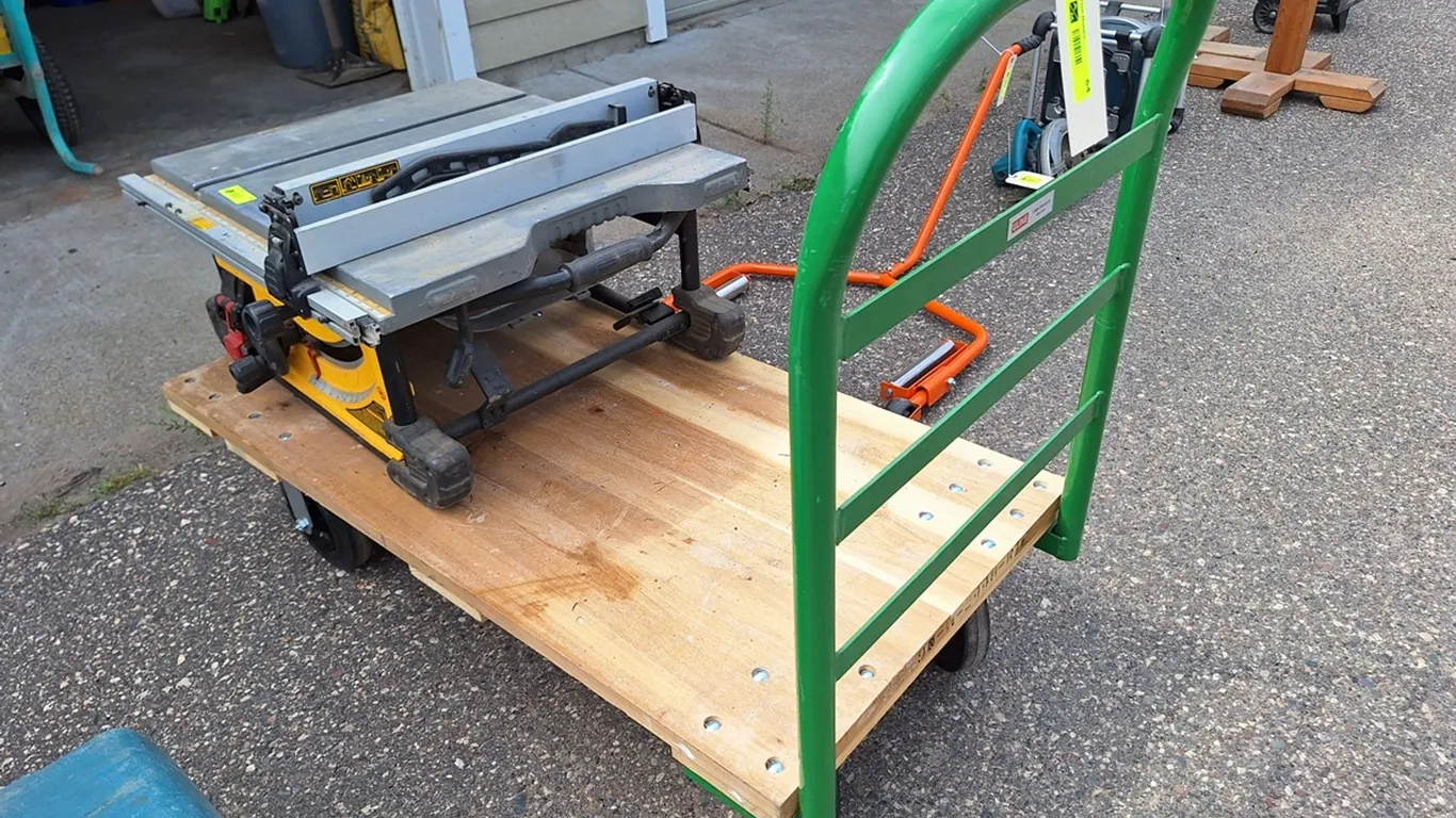 Uline Wood/metal Shop Cart, 48"x24"