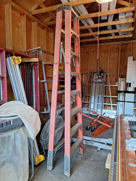 Fiberglass 8' Two-Sided Step Ladder
