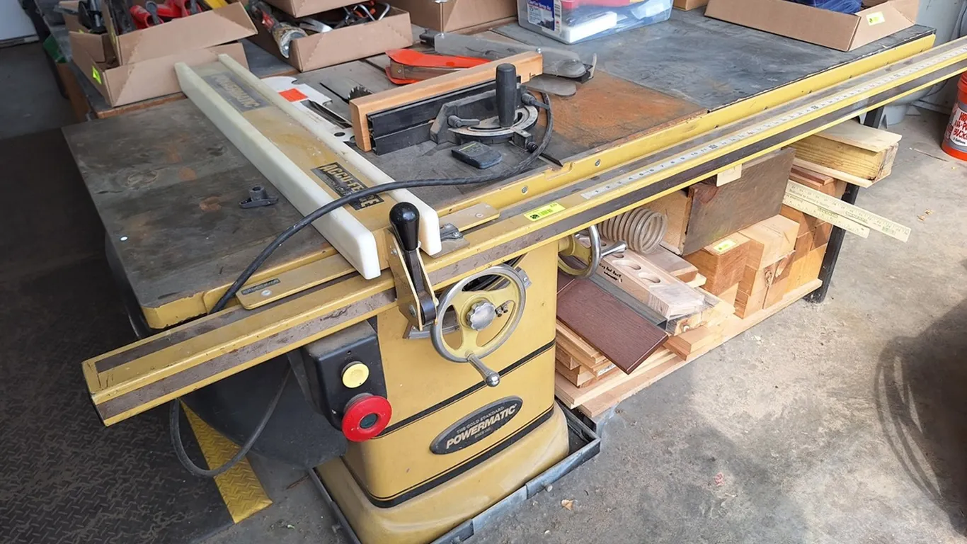 Powermatic 10" Table Saw, Model 2000, Stock 1791999, Accufence, 115V