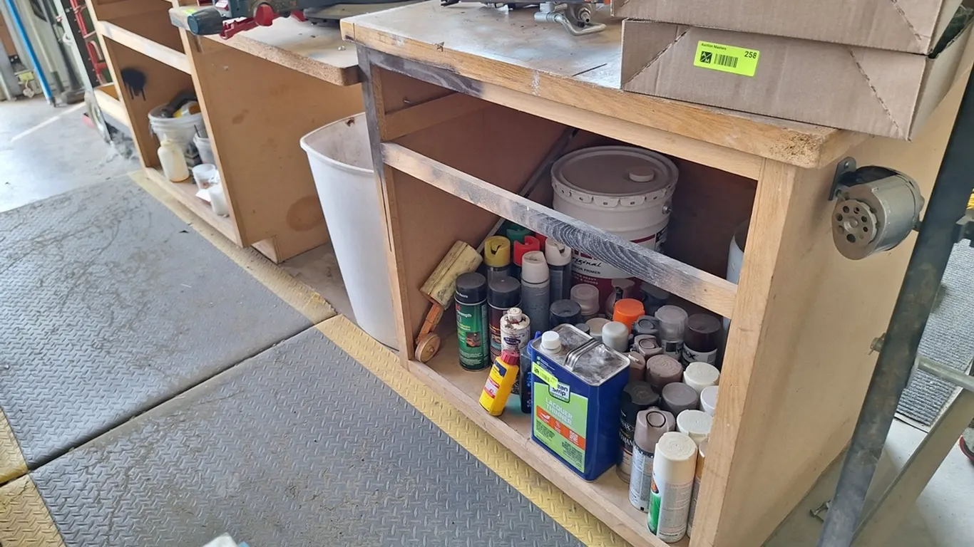 Wood Miter Saw Work Bench, 100"x31"x36"