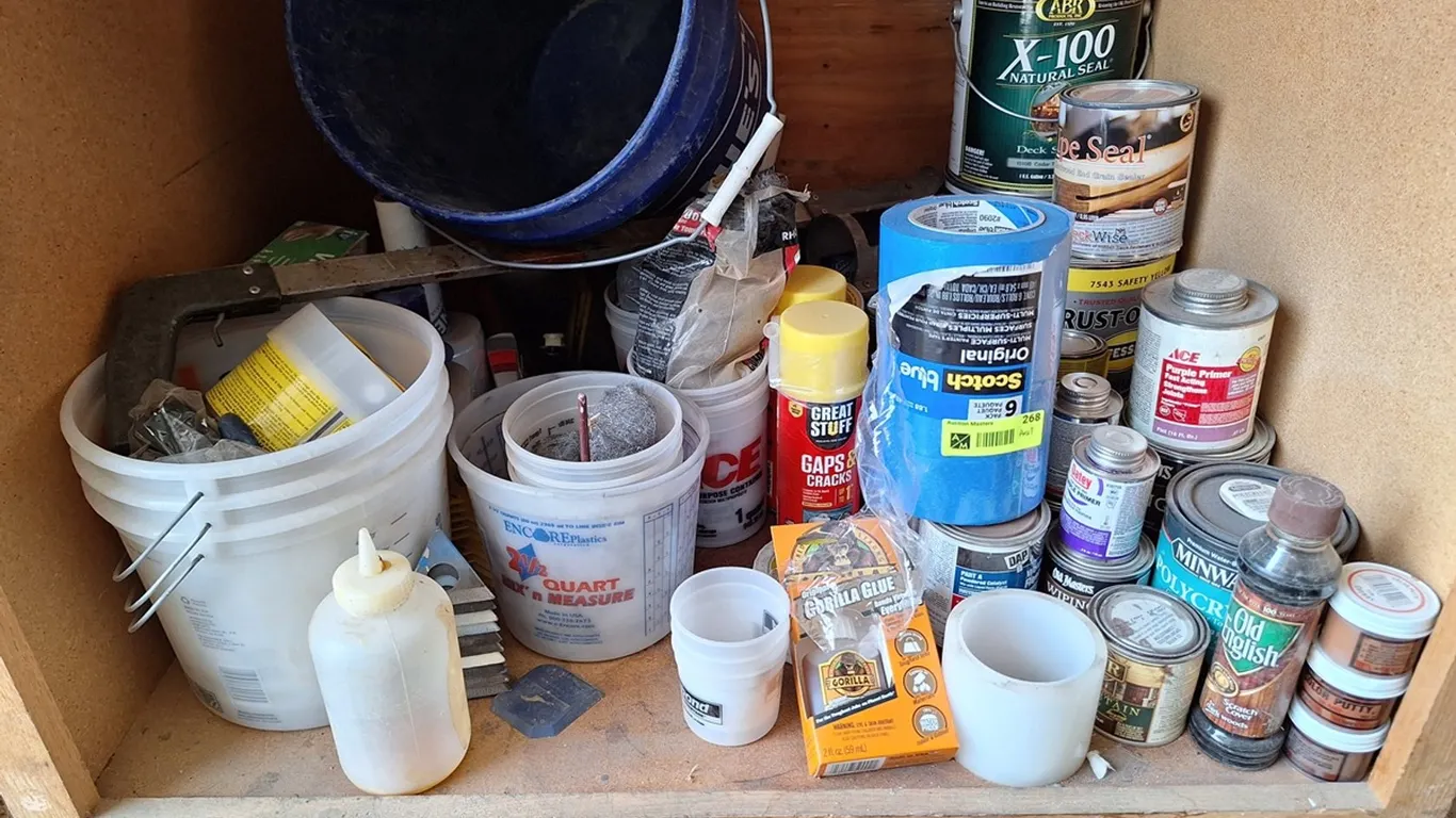 Assorted Painters Tape, Adhesive, More