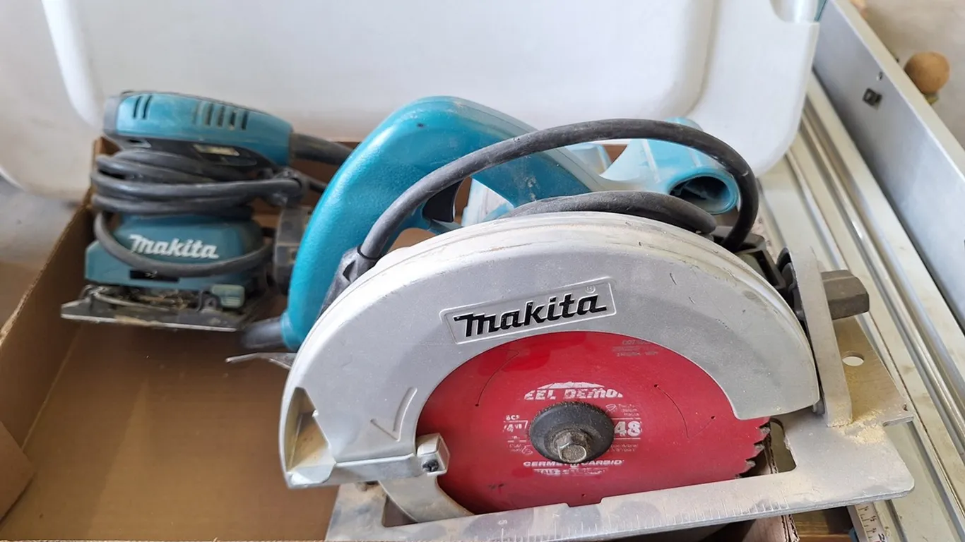 Makita 7.25" Circular Saw, Makita Palm Sander