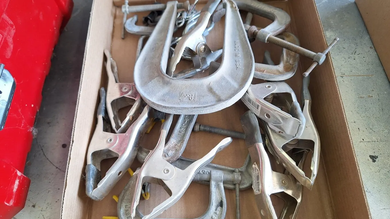 Assorted C Clamps, Spring Clamps