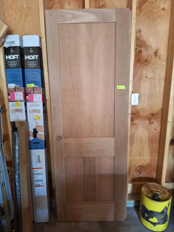 2 Wood 3-Panel Interior Doors, 27.75"x80"