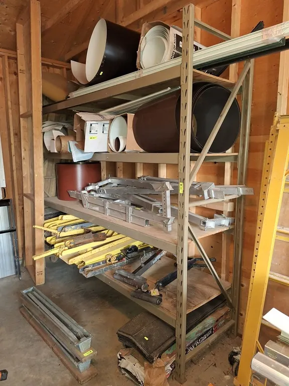 Metal/Wood 3 Tier Shelf, 96"x30"x96"