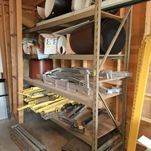 Metal/Wood 3 Tier Shelf, 96"x30"x96"