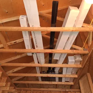 Metal Deck Railing Components (in rafter)